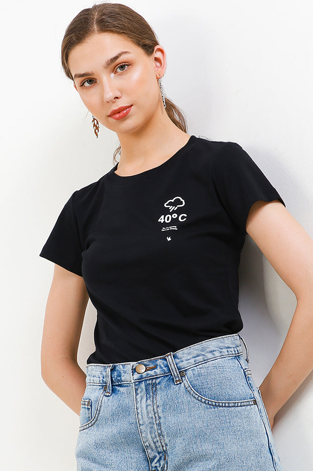 T-Shirt Slim Fit Wanita Cardinal G0495P01A