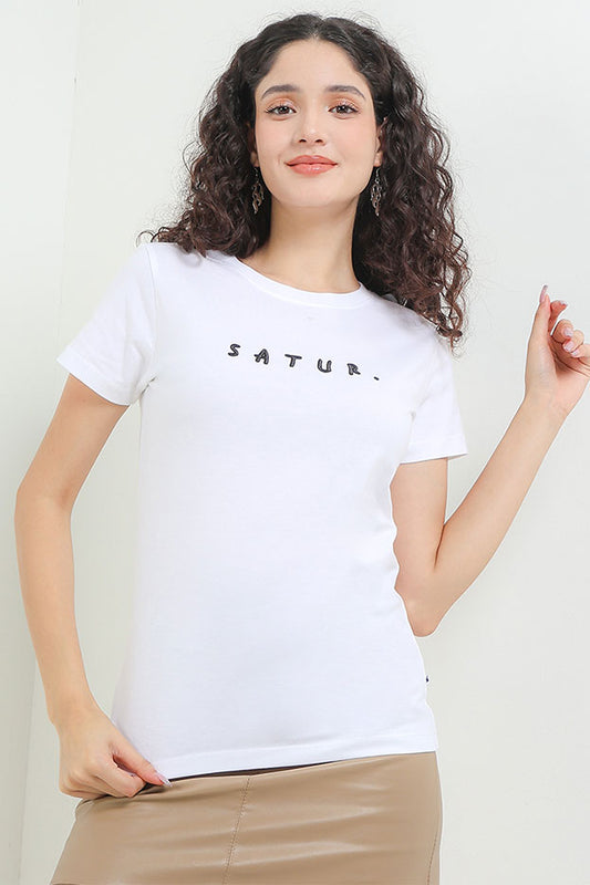 Cardinal T-Shirt Slim Fit Wanita G0614P08A