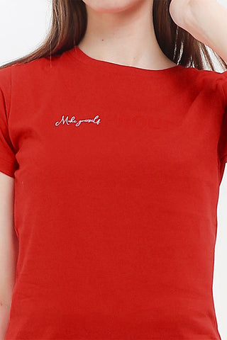 Cardinal T-Shirt Slim Fit Wanita G0624P11A