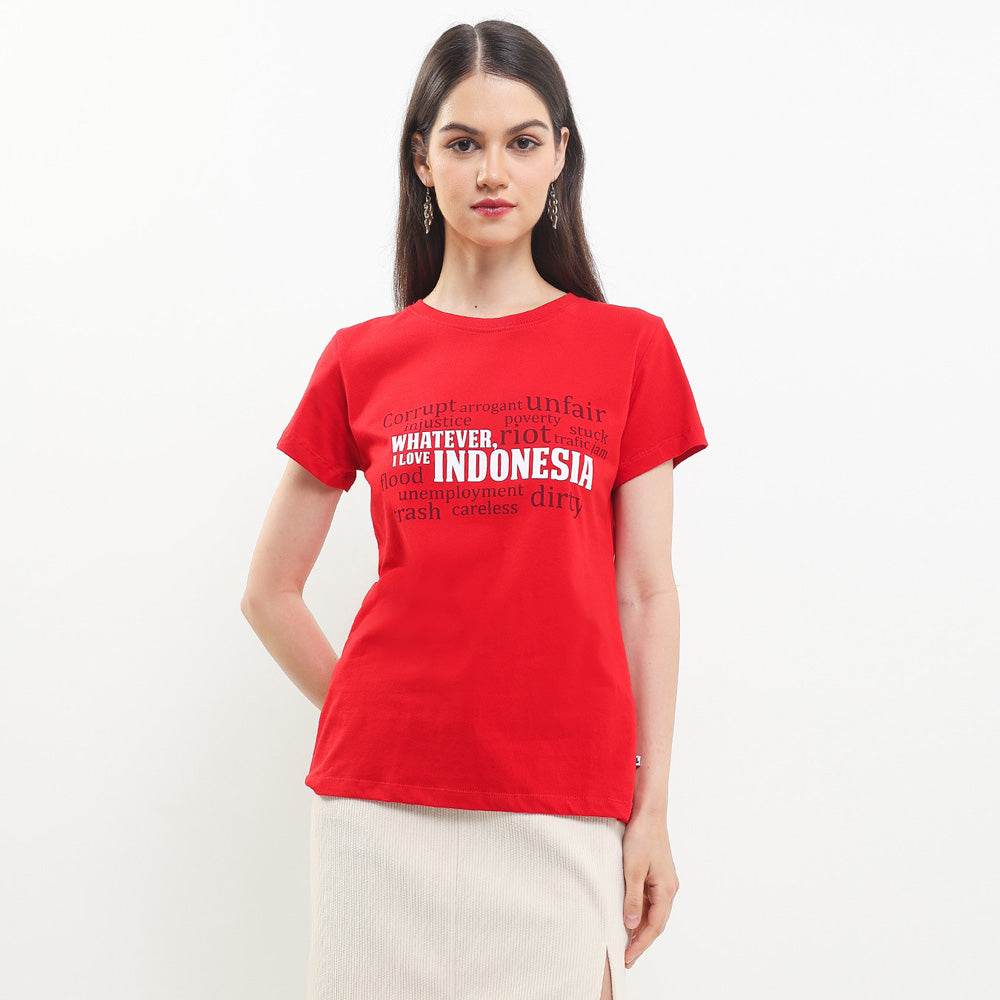 Cardinal T-Shirt Slim Fit Wanita G0679P11A