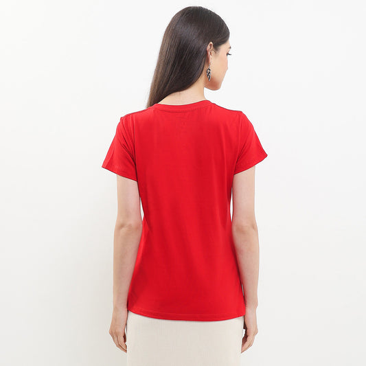 Cardinal T-Shirt Slim Fit Wanita G0679P11A