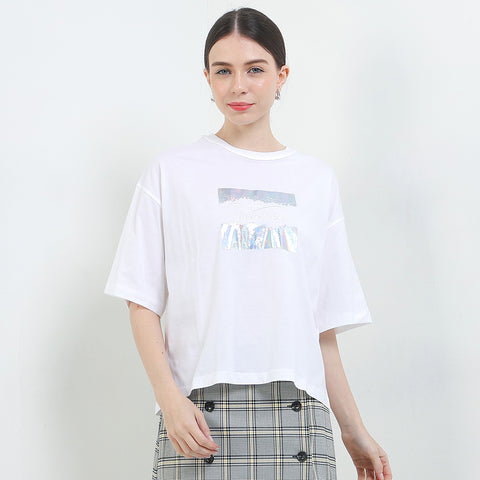 Cardinal T-Shirt Oversize Wanita G0632P08B