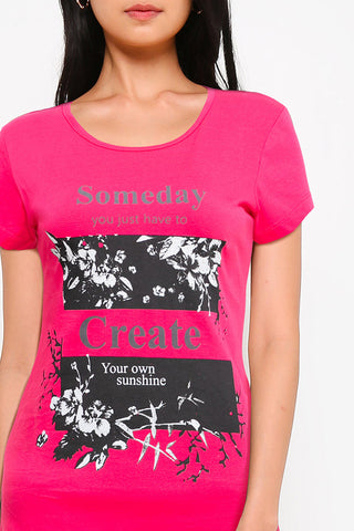 Cardinal T-Shirt Body Fit Wanita G0191P11G