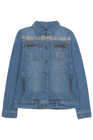 CARDINAL GIRL DENIM JACKET 3 (BIRU)