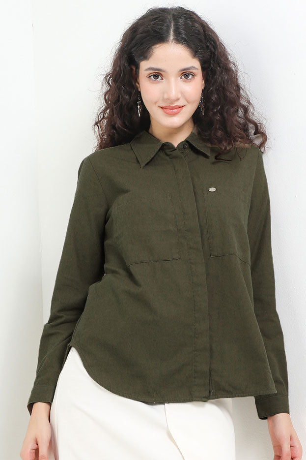 Cardinal Kemeja Loose Fit Wanita G1351J06Z