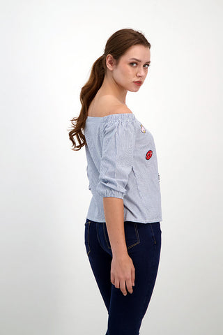 Blouse Loose Fit Cardinal Girl G0020D02H