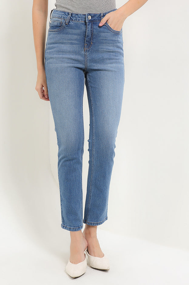 Cardinal Celana Panjang Jeans High Waist Skinny Wanita G0160B17C