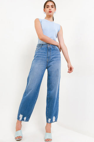 Celana Boyfriend Jeans Highwaist Cardinal Girls G0016F16D