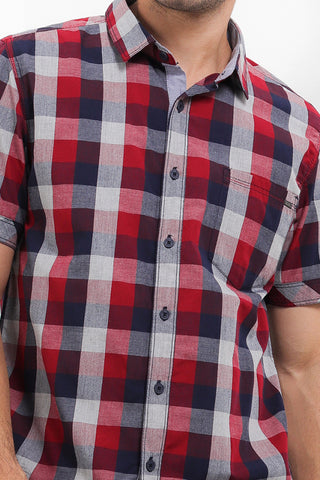 CDL Kemeja Lengan Pendek Slim Fit Pria H0218P11B