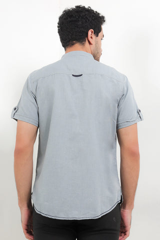 CDL Kemeja Lengan Pendek Slim Fit Pria H0226P04F