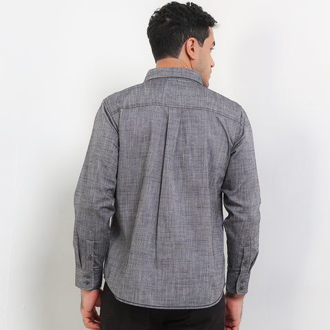 CDL Kemeja Lengan Panjang Slim Fit Pria H0251J01A