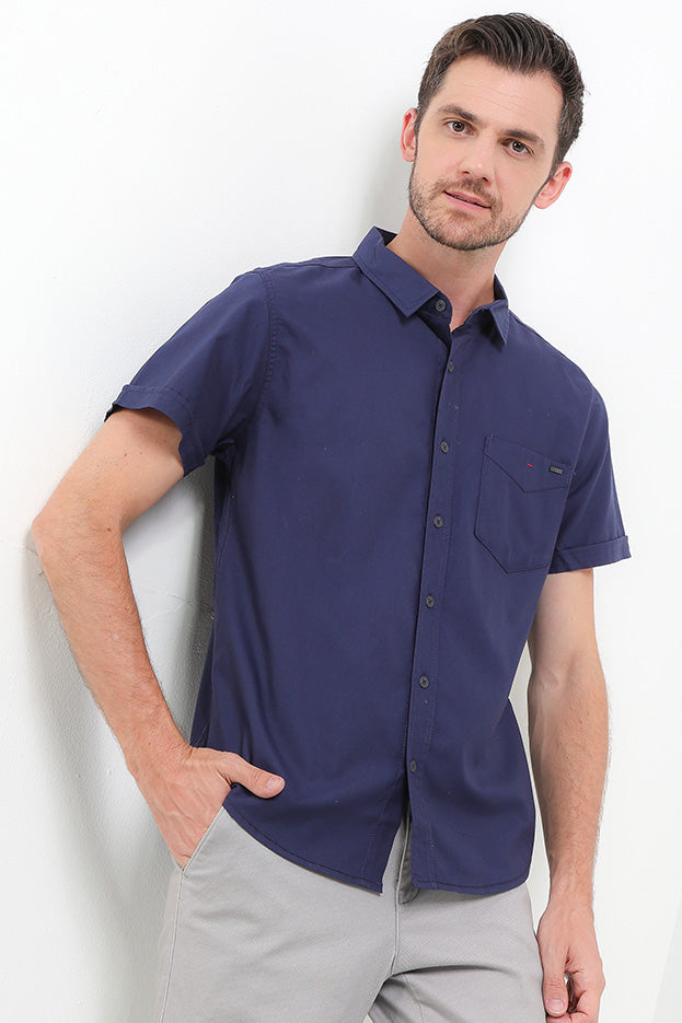 CDL Kemeja Lengan Pendek Slim Fit Pria H0255P02H
