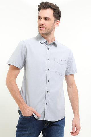 CDL Kemeja Lengan Pendek Slim Fit Pria H0256P04C