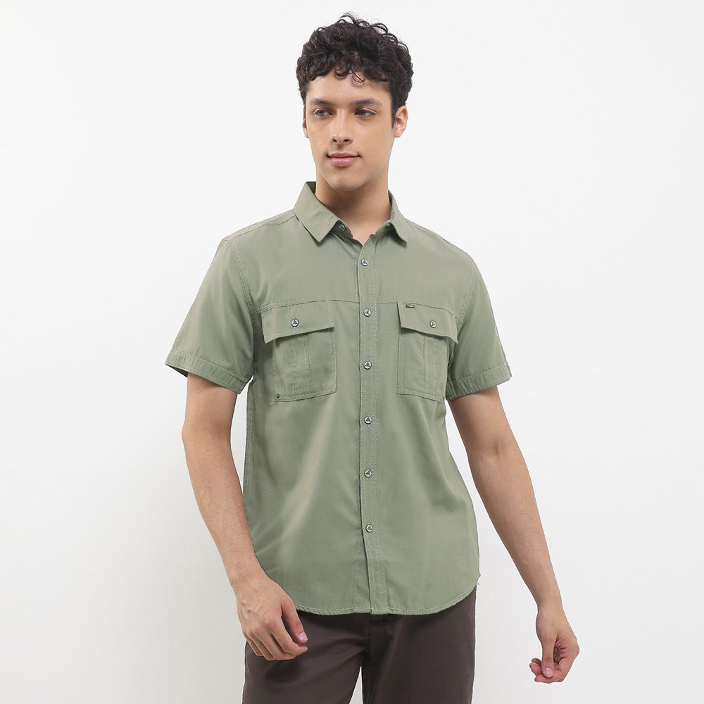 CDL Kemeja Lengan Pendek Slim Fit Pria H0275P06B
