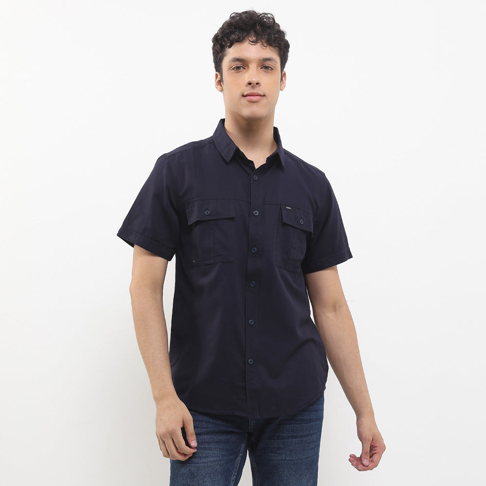 CDL Kemeja Lengan Pendek Slim Fit Pria H0276P02H