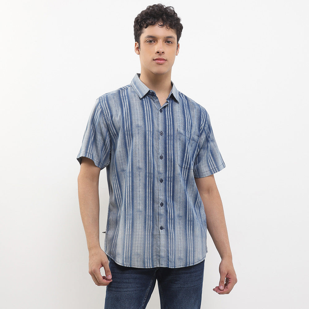 CDL Kemeja Lengan Pendek Slim Fit Pria H0278P02C