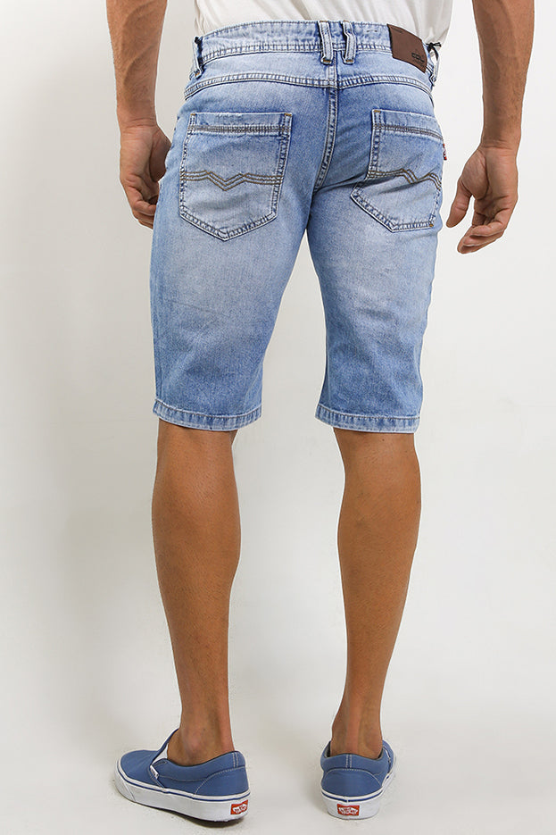 Celana Bermuda Jeans Slim Fit Pria CDL H0026BK17A