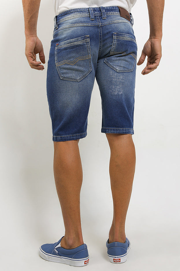 Celana Bermuda Jeans Slim Fit Pria CDL H0027BK15A