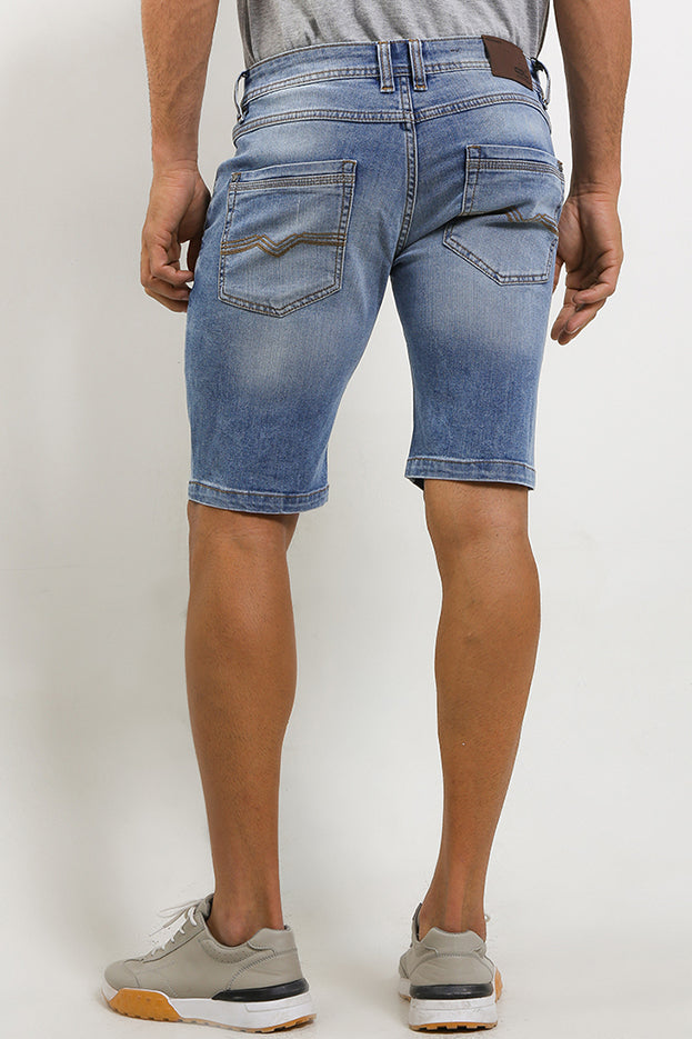 Celana Bermuda Jeans Slim Fit Pria CDL H0035BK17A