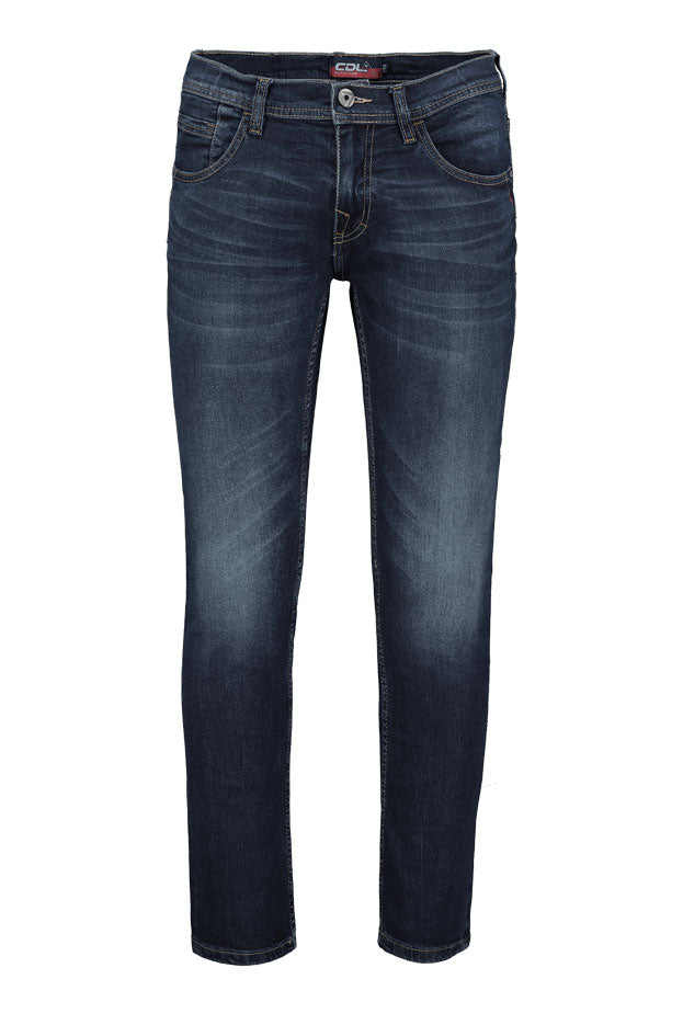 Celana Panjang Jeans Straight Slim Pria CDL H0190BK14A