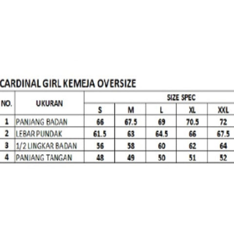 Cardinal Kemeja Oversize Wanita G1162D11G