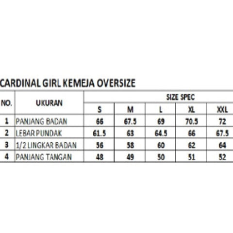 Cardinal Gorpcore Kemeja Oversize Wanita G1260D07E