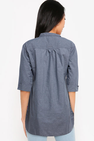 Kemeja Loose Fit Wanita Cardinal L0273D04F