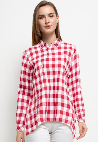 Kemeja Loose Fit Wanita Cardinal L0304J11A