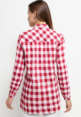 Kemeja Loose Fit Wanita Cardinal L0304J11A