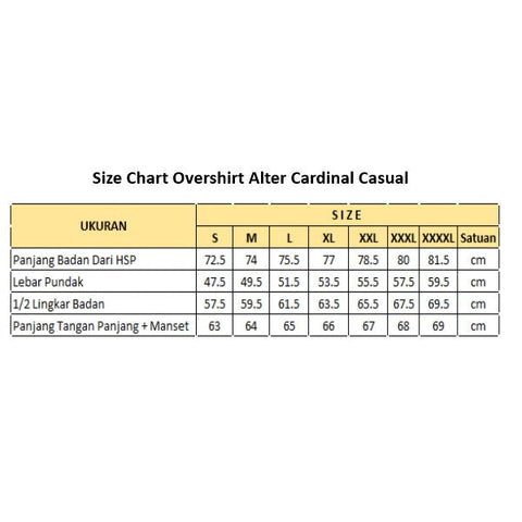 Cardinal Kemeja Lengan Panjang Overshirt Alter Pria EL002J02H