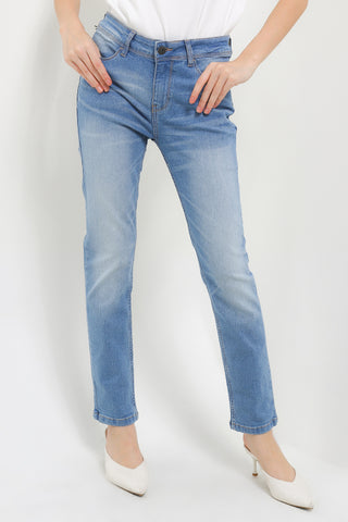 CDL Celana Panjang High Waist Skinny Wanita P0034BK16C