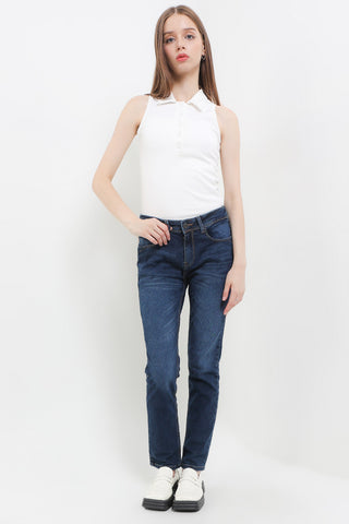 CDL Celana Panjang High Waist Skinny Wanita P0037B14C