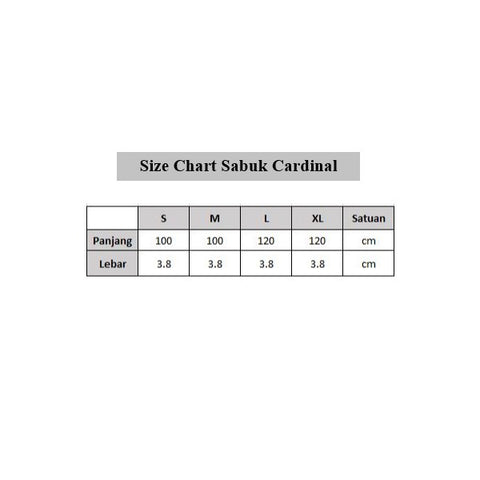 Cardinal Sabuk Pria Single Pin V0065F01F