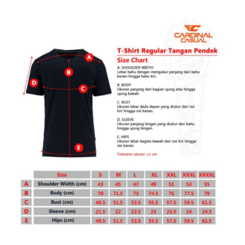 Cardinal T-Shirt Pria E2048P02H