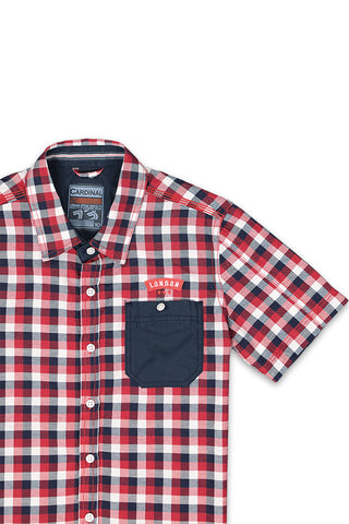 Cardinal Kids Kemeja Lengan Pendek Slim Fit T0717OP11B