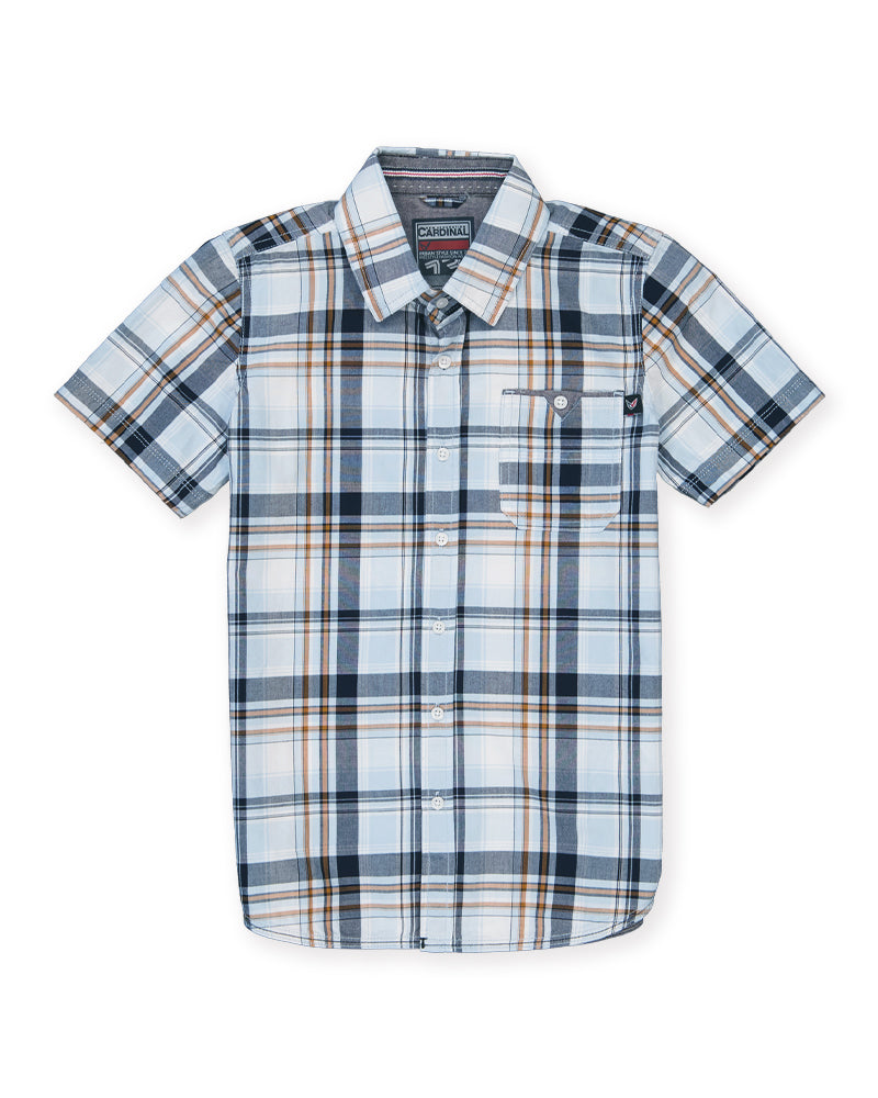 Cardinal Kids Kemeja Lengan Pendek Slim Fit T1079O02B