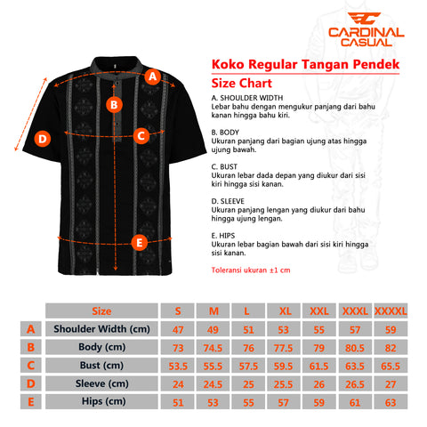 CARDINAL CASUAL KEMEJA KOKO TANGAN PENDEK 18 (ABU-ABU)