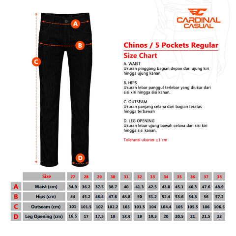 Cardinal Celana Panjang Chinos Pria E0361BK04C