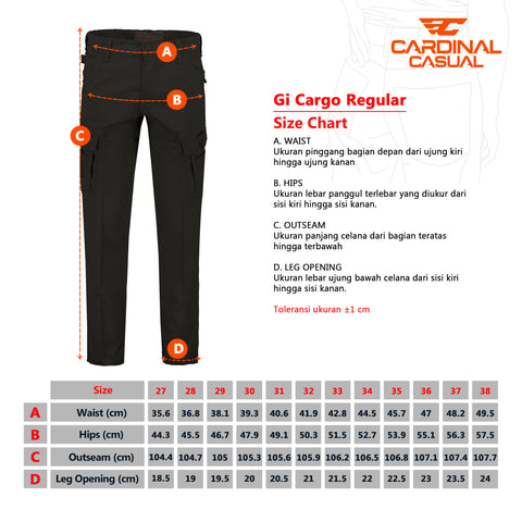 CARDINAL CASUAL CELANA GI CARGO 3 (CREAM)