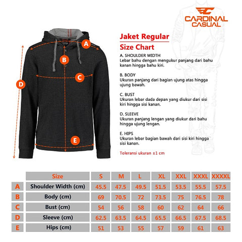 Cardinal Kemeja Jaket Alter Lengan Panjang Pria Big Size EL002N10B