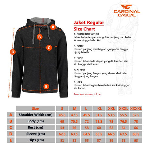 Cardinal Kemeja Jaket Alter Lengan Panjang Pria Big Size EL002N10B