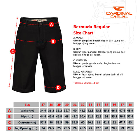Cardinal Celana Pendek Bermuda Pria E0003BK06F