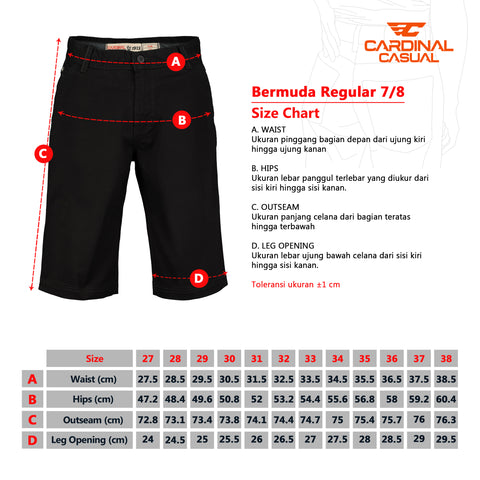 Cardinal Celana Pendek Bermuda Pria E0186BK05D