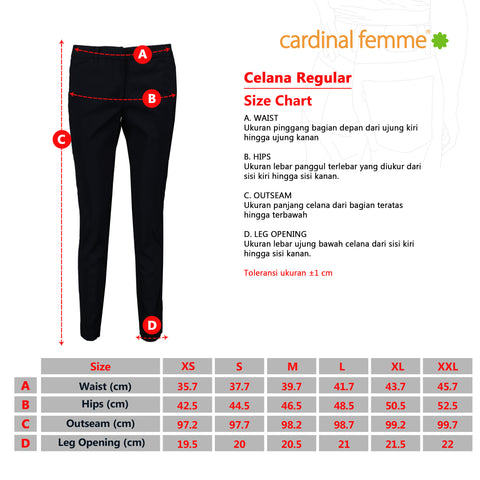 Cardinal Celana Panjang Formal Ankle Length Wanita D0192F03I