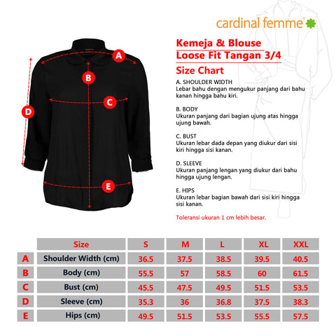Cardinal Blouse Loose Fit D0281D06Z