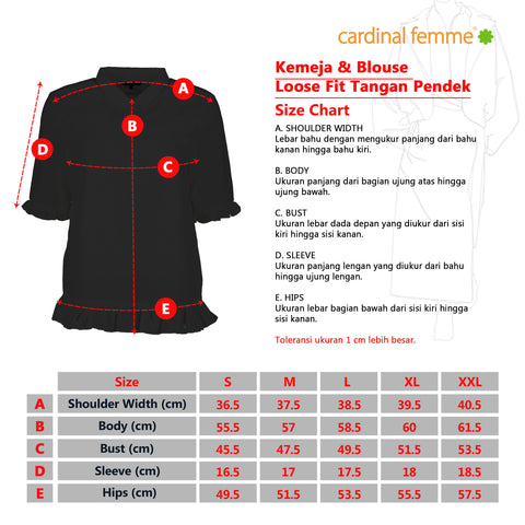 Cardinal Kemeja Loose Fit Wanita D0275P02H