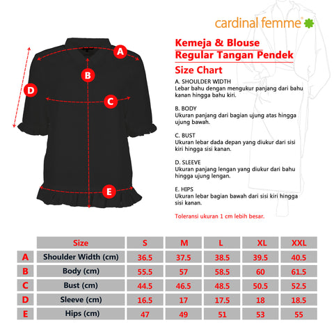 Cardinal Blouse Loose Fit D0283P11G