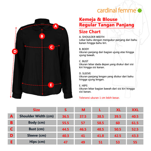 Cardinal Blouse Wanita D0089J09F