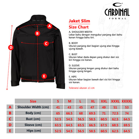 Cardinal Jaket Slim Fit Pria F0005J04A