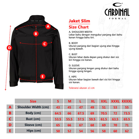 Cardinal Jaket Slim Fit Pria F0029J01A